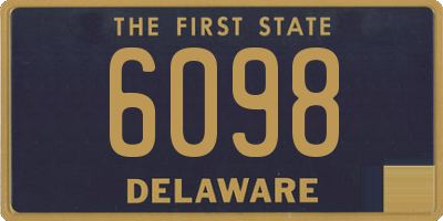 DE license plate 6098