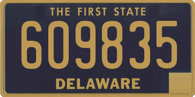 DE license plate 609835