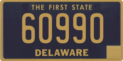 DE license plate 60990