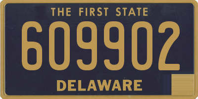 DE license plate 609902