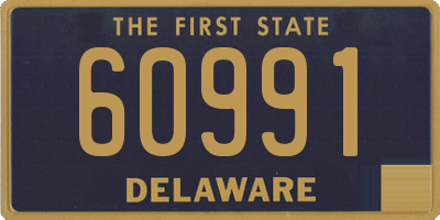 DE license plate 60991