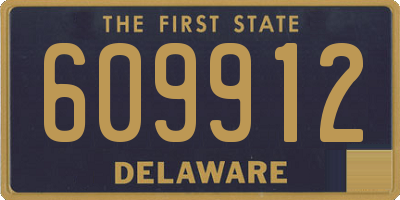 DE license plate 609912