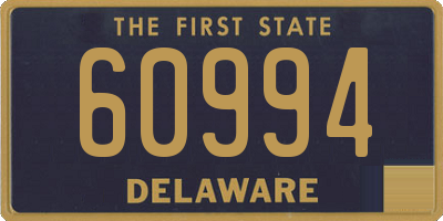 DE license plate 60994
