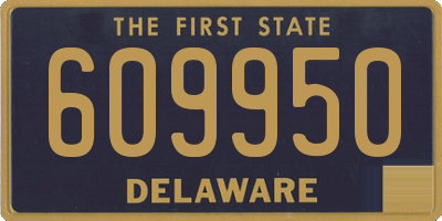 DE license plate 609950