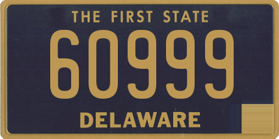 DE license plate 60999