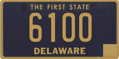 DE license plate 6100