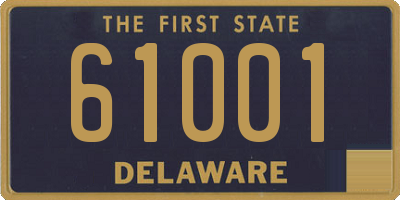 DE license plate 61001