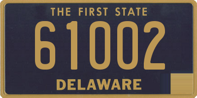 DE license plate 61002