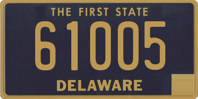 DE license plate 61005