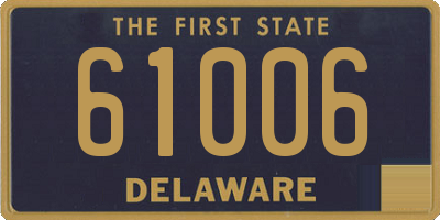 DE license plate 61006