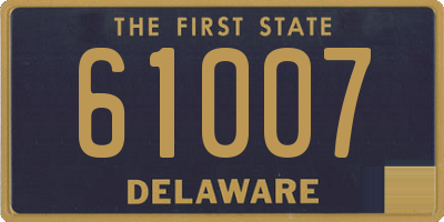 DE license plate 61007