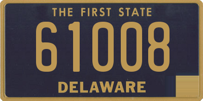 DE license plate 61008