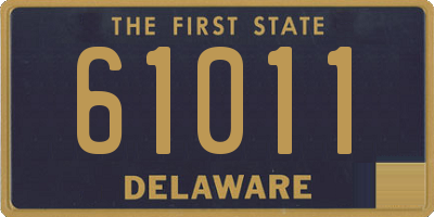 DE license plate 61011