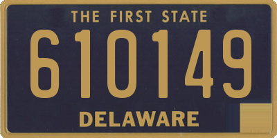 DE license plate 610149