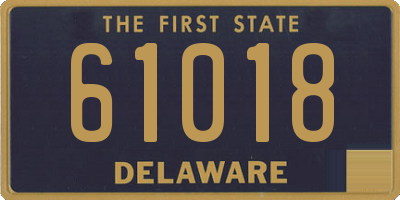 DE license plate 61018