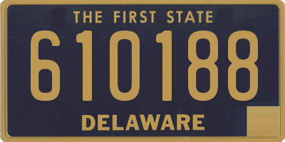 DE license plate 610188