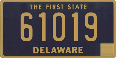 DE license plate 61019