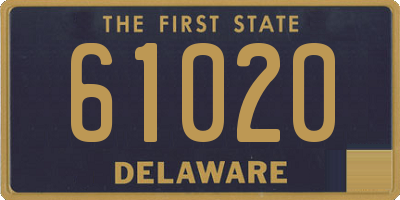 DE license plate 61020