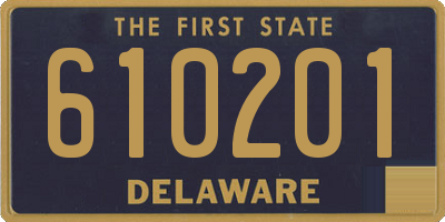 DE license plate 610201
