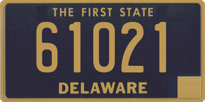 DE license plate 61021