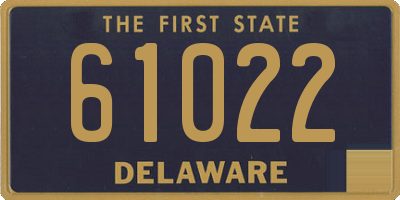 DE license plate 61022