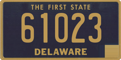 DE license plate 61023