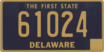 DE license plate 61024