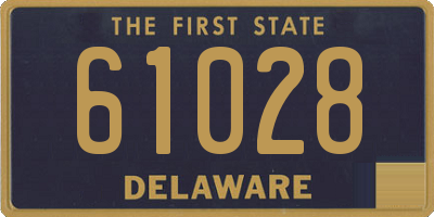 DE license plate 61028