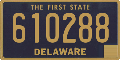 DE license plate 610288