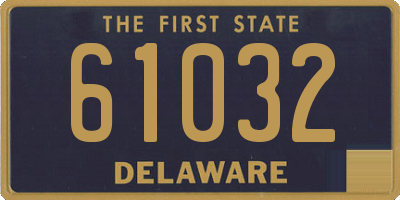 DE license plate 61032