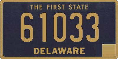 DE license plate 61033