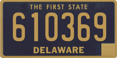 DE license plate 610369