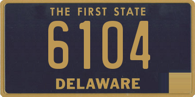 DE license plate 6104