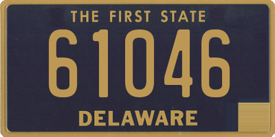 DE license plate 61046