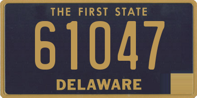 DE license plate 61047