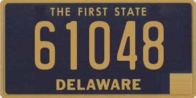 DE license plate 61048