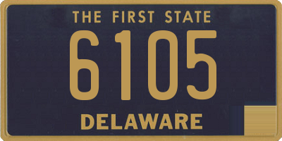 DE license plate 6105