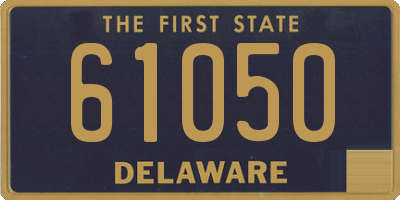 DE license plate 61050