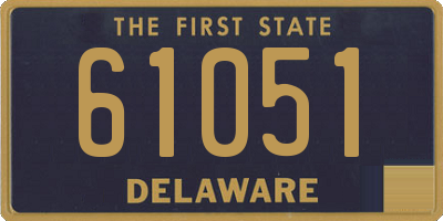 DE license plate 61051
