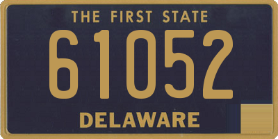 DE license plate 61052