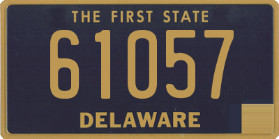 DE license plate 61057