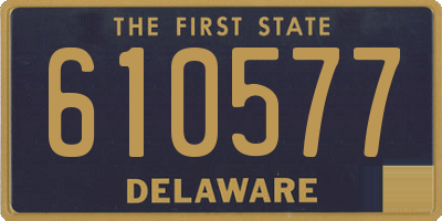 DE license plate 610577