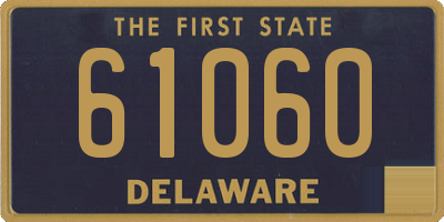 DE license plate 61060