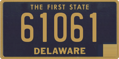 DE license plate 61061