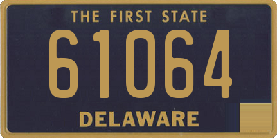 DE license plate 61064