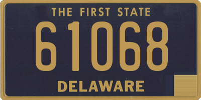 DE license plate 61068