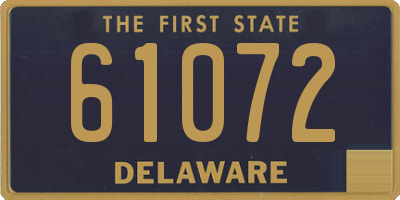 DE license plate 61072