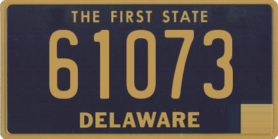 DE license plate 61073