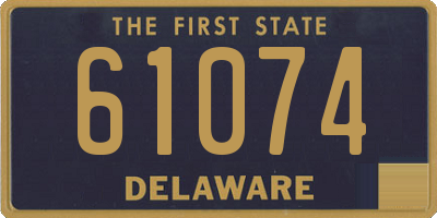 DE license plate 61074