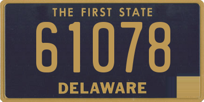 DE license plate 61078